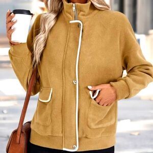 Women's Camel warm lightweight jacket sz X-large